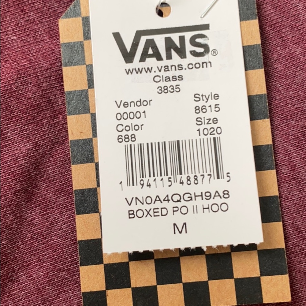 💖MEGA SALE💖VANS Women Boxed Pullover II Hoodie Burgundy Size XS VN0A4QGH9A8. - Picture 4 of 5